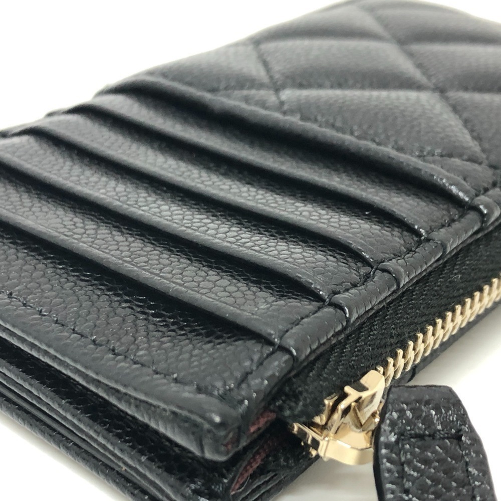 CHANEL Black Caviar Leather Logo Wallet - Picture 11 of 15
